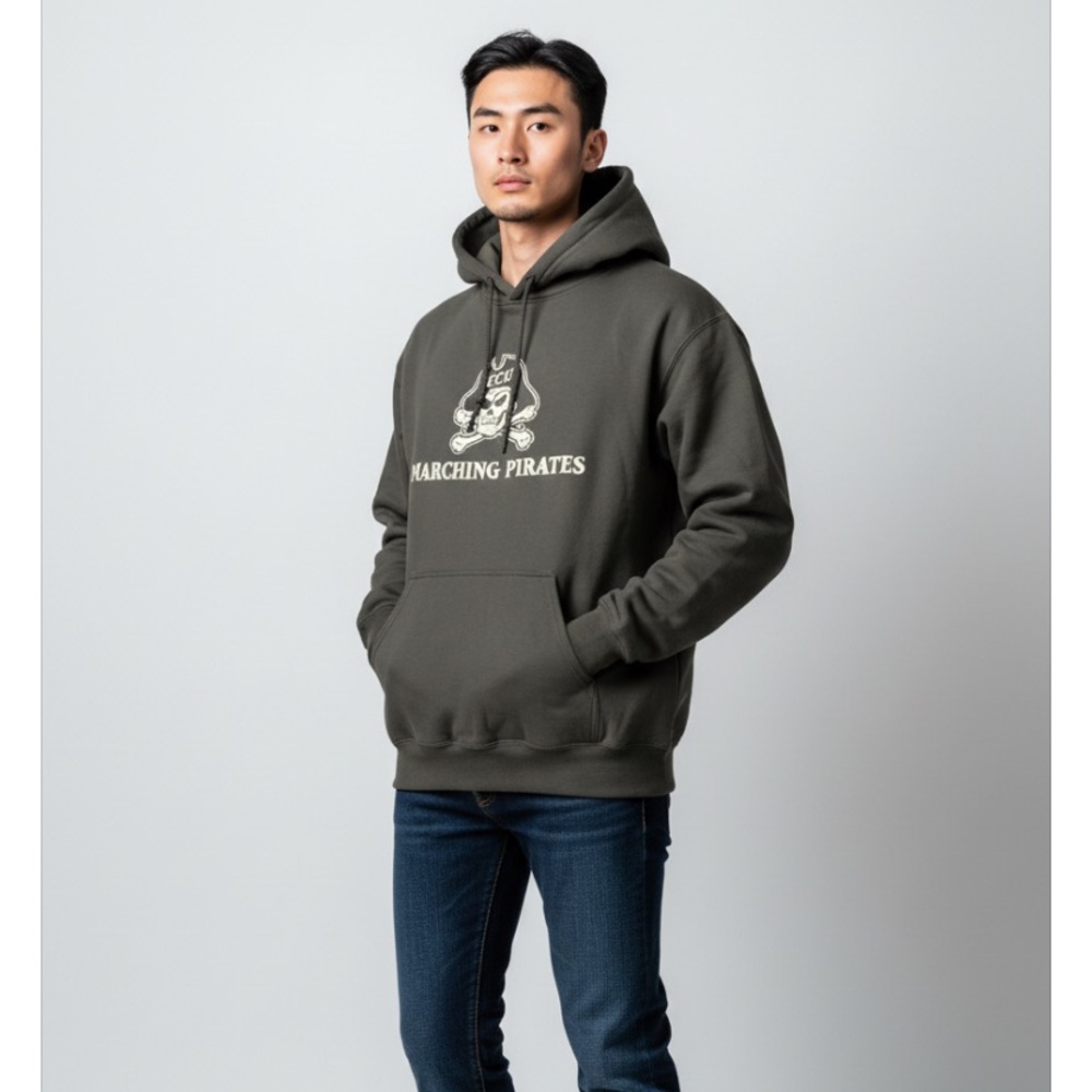 Marching Pirates East Carolina University Men's Gray Hoodie size L
